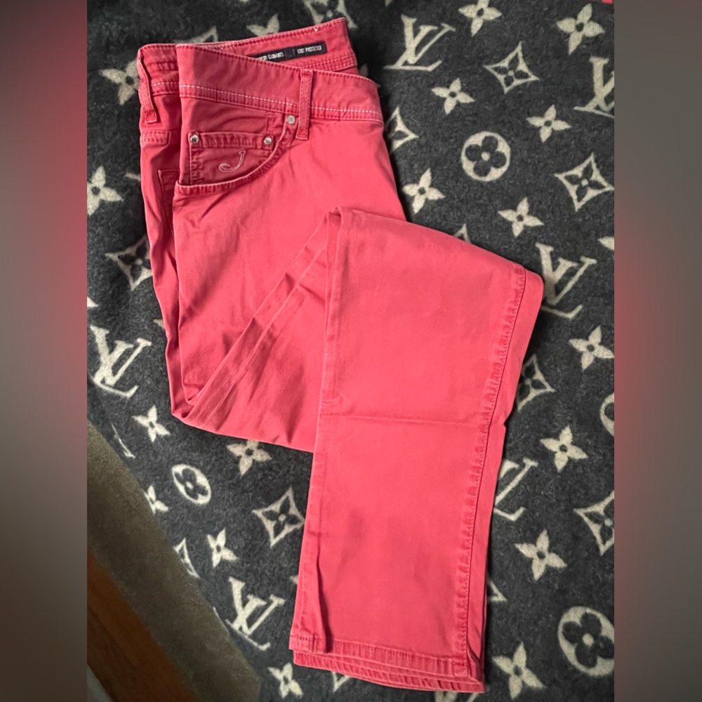 EUC Jacob Cohen red cotton pant size 34
